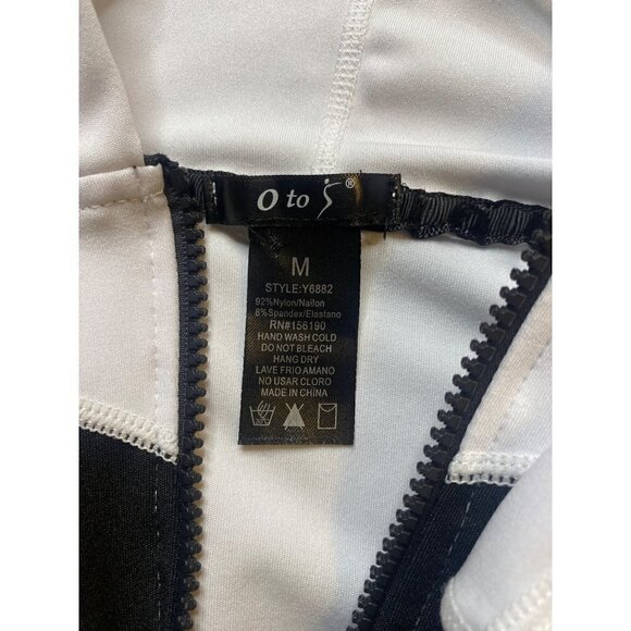 OTOS White Black Gray Jacket Size M - Picture 4 of 4